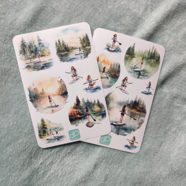Washi-Stickbögen | "stand up paddling"