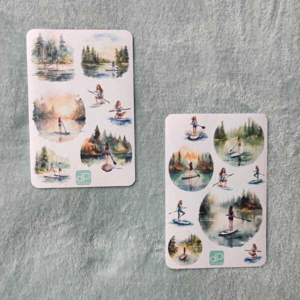 Washi-Stickbögen | "stand up paddling" – Bild 2