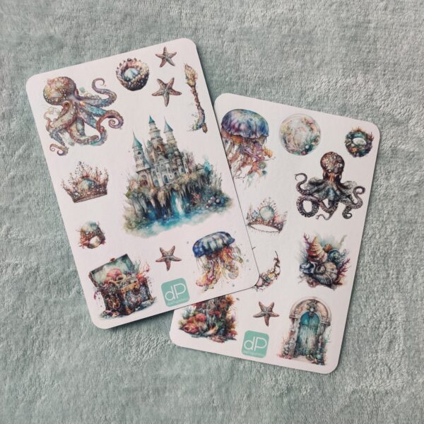 Washi-Stickbögen | "underwater treasures light"