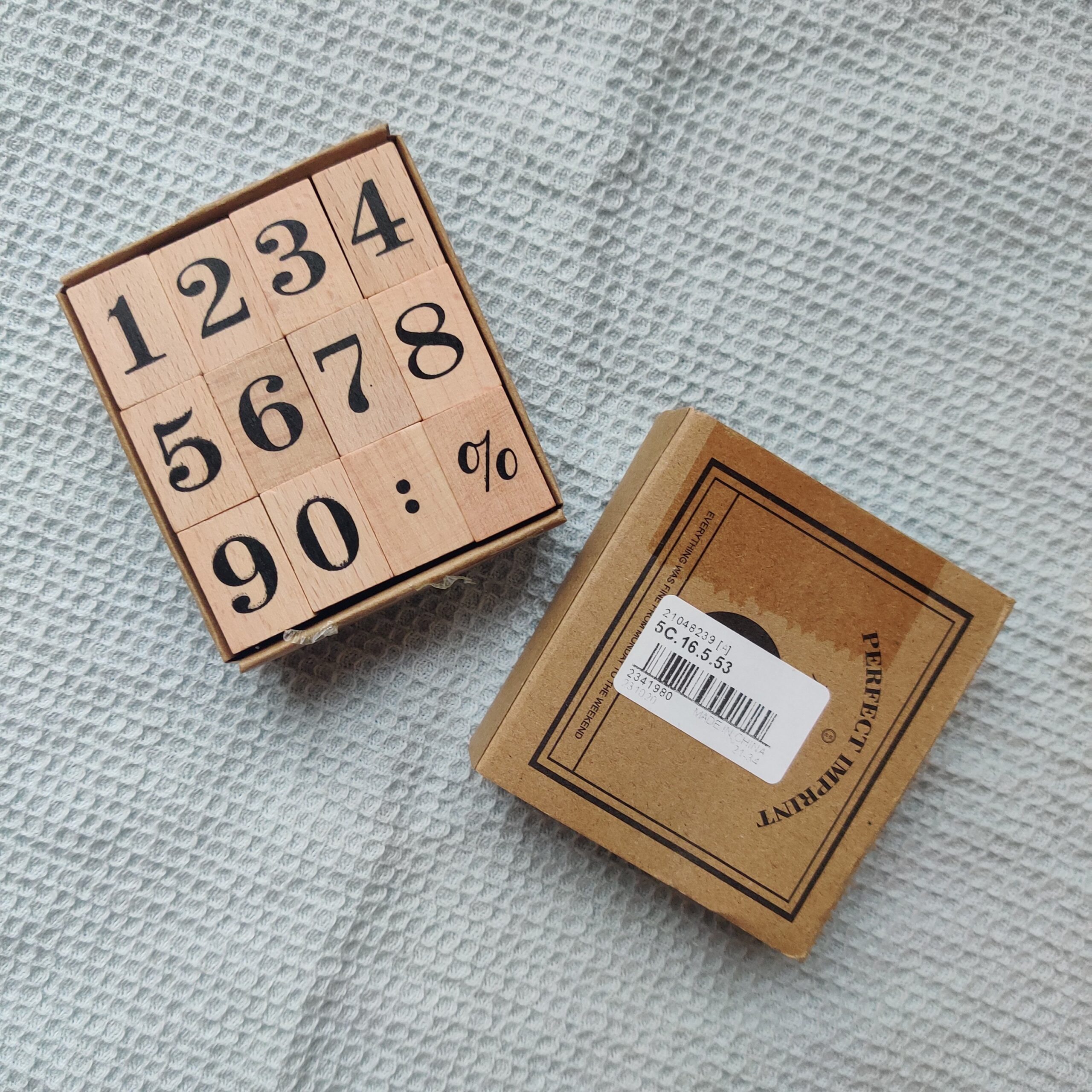 Zahlenstempel, Holz – Bild 3