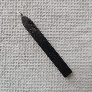 Siegelwachsstab mit Docht, schwarz