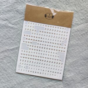 [gebraucht] Buchstabensticker gold