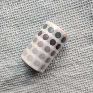 6mmx3m Punkte-Washi - grau/beige
