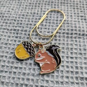 Squirrel Charm & 5cm Clip