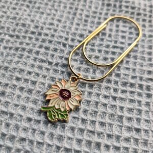 Sunflower Charm & 5cm Clip