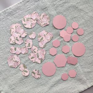 Papierset | pink flowers